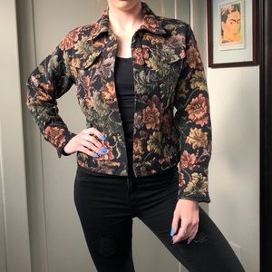 Vintage floral tapestry jacket